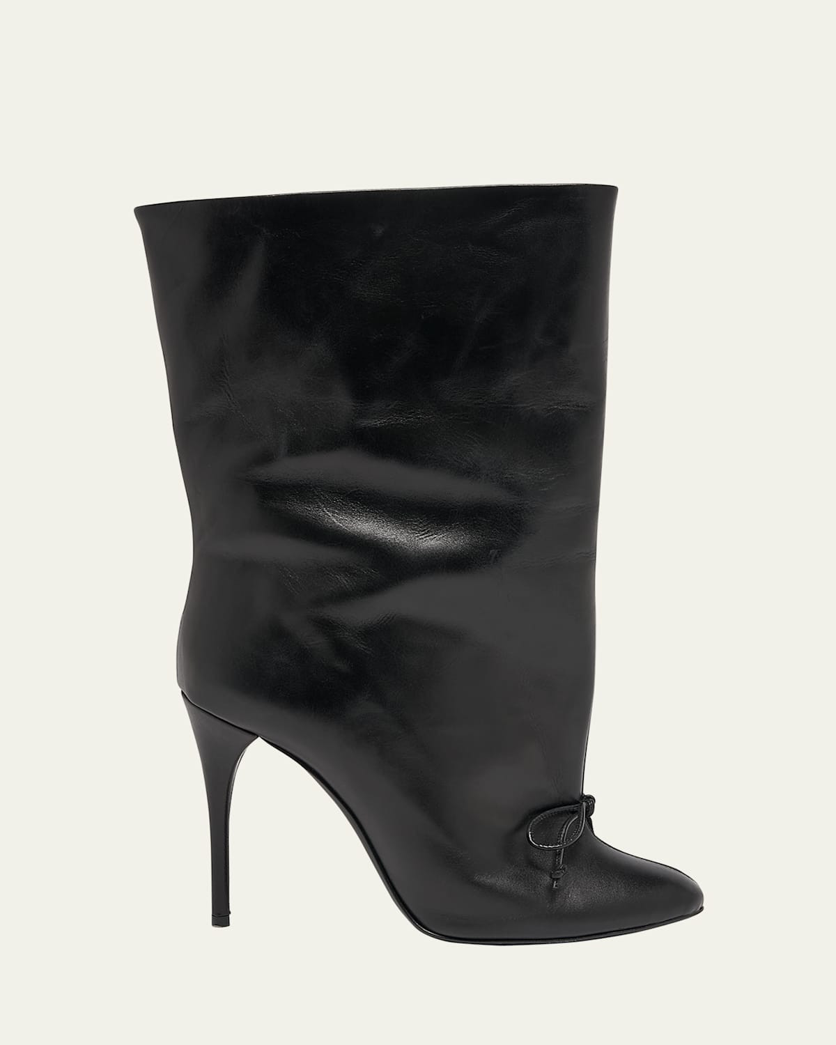 Calfskin Bow Stiletto Ankle Booties | Bergdorf Goodman