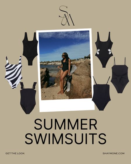 Black one piece swimsuit roundup just in time for spring break and summer 

#LTKFind #LTKswim #LTKstyletip
