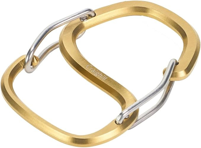 Craighill Coachwhip Carabiner - 2.4” Keychain Clip, Modern Minimalist Keyring for Car Keys & Ac... | Amazon (US)