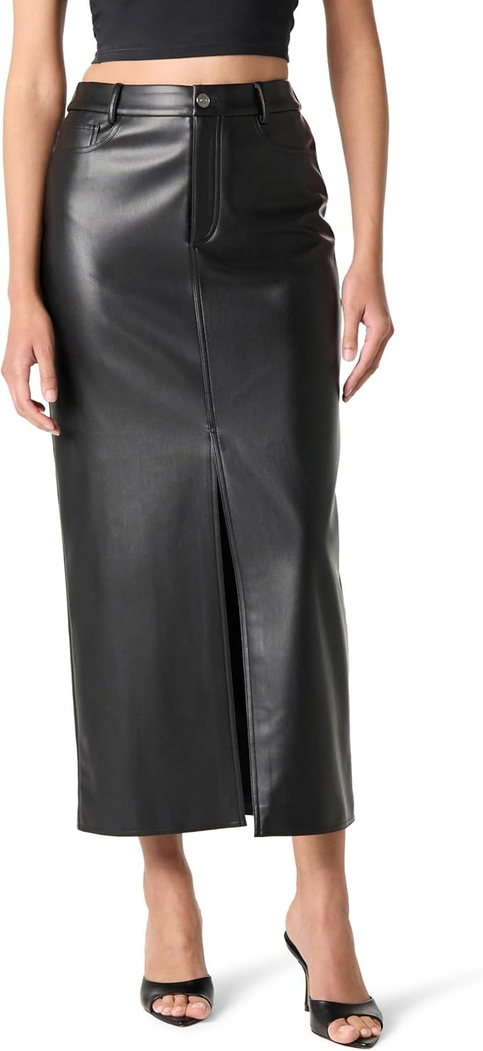 The Drop Women's Larissa Vegan Leather Maxi Skirt | Amazon (US)