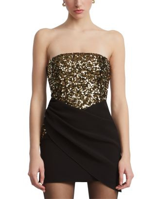 BCBGMAXAZRIA Strapless Sequined Mini Dress  | Bloomingdale's Women | Bloomingdale's (US)