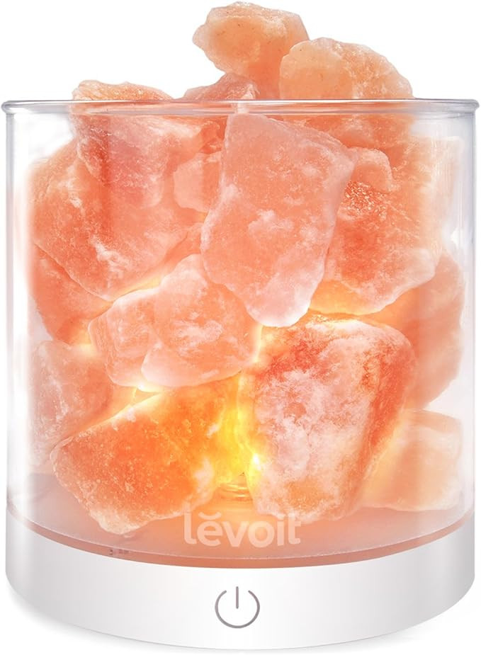 LEVOIT Cora Himalayan Salt Lamp, Pink | Amazon (US)
