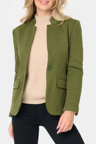 Notch Collar Blazer | Gibson