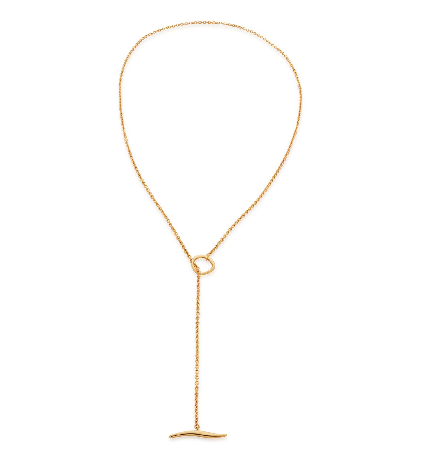 Nura Reef Lariat Necklace 48cm/19" | Monica Vinader (US)