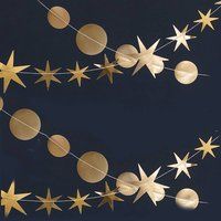 Gold Star Garland | New Years Eve Decorations - Party Decor Gatsby Nye Starburst | Etsy (UK)
