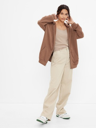 Teen Oversized Zip-Up Fleece Hoodie | Gap (US)