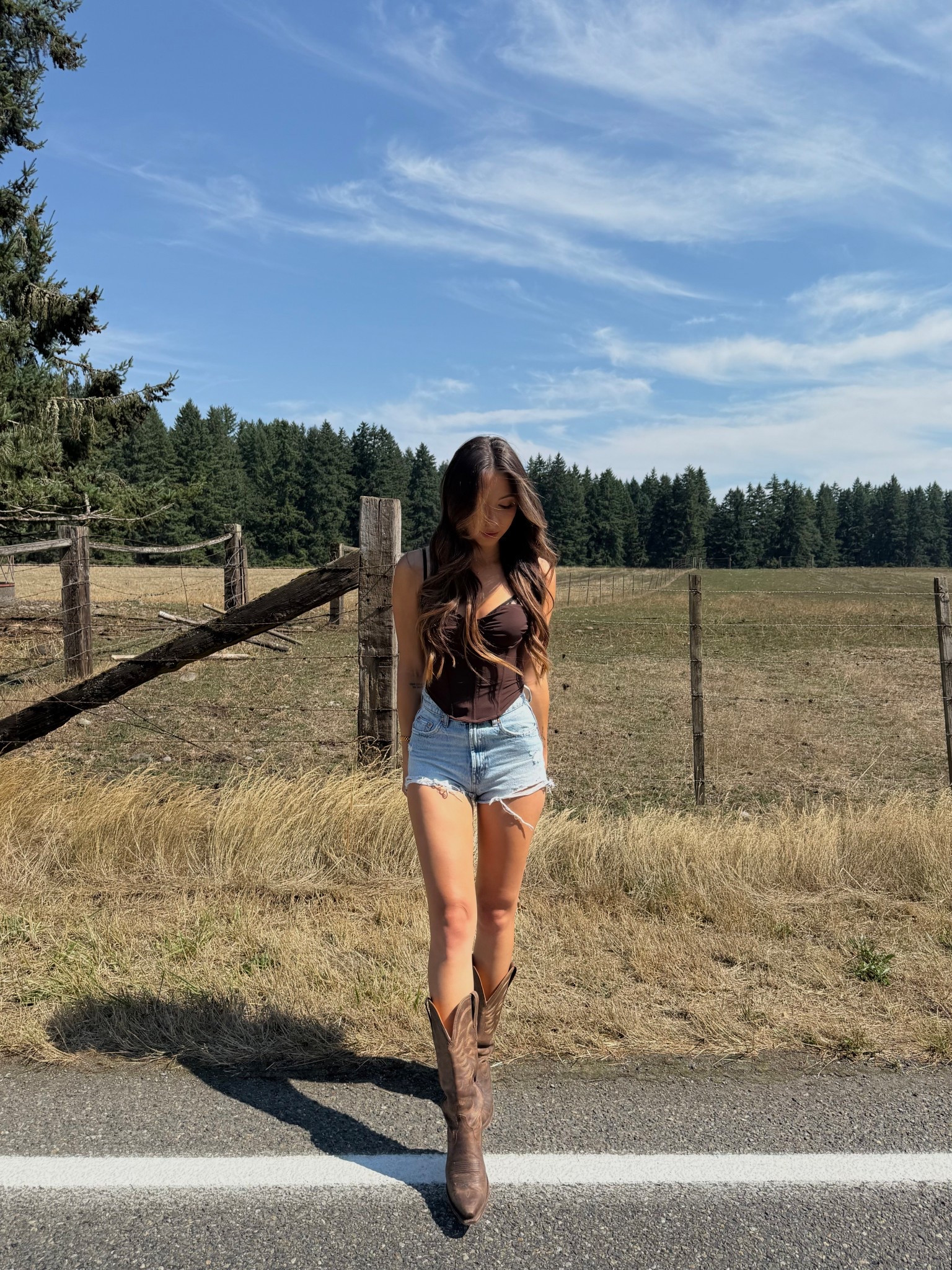 country outfit inspo - original top is sold out but I linked similar styles! 🤎 