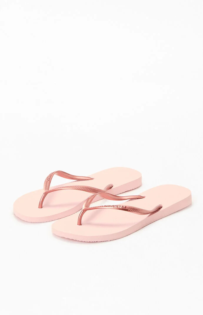 Havaianas Women's Pink Slim Flip Flop Sandals - Size 9/10 | PacSun