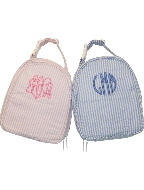 Blue Seersucker Lunch Box | Cecil and Lou