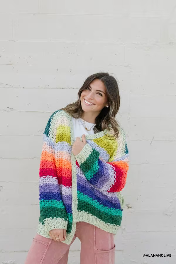 Wrapped up in Color Knit Cardigan — Three Bird Nest | Three Bird Nest