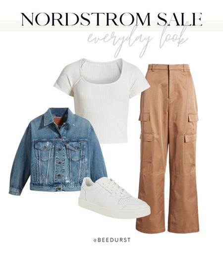 Nordstrom anniversary sale, Nordstrom sale women’s fashion, women’s every day look, Jean jacket, white tee, white sneakers

#LTKstyletip #LTKxNSale #LTKsalealert