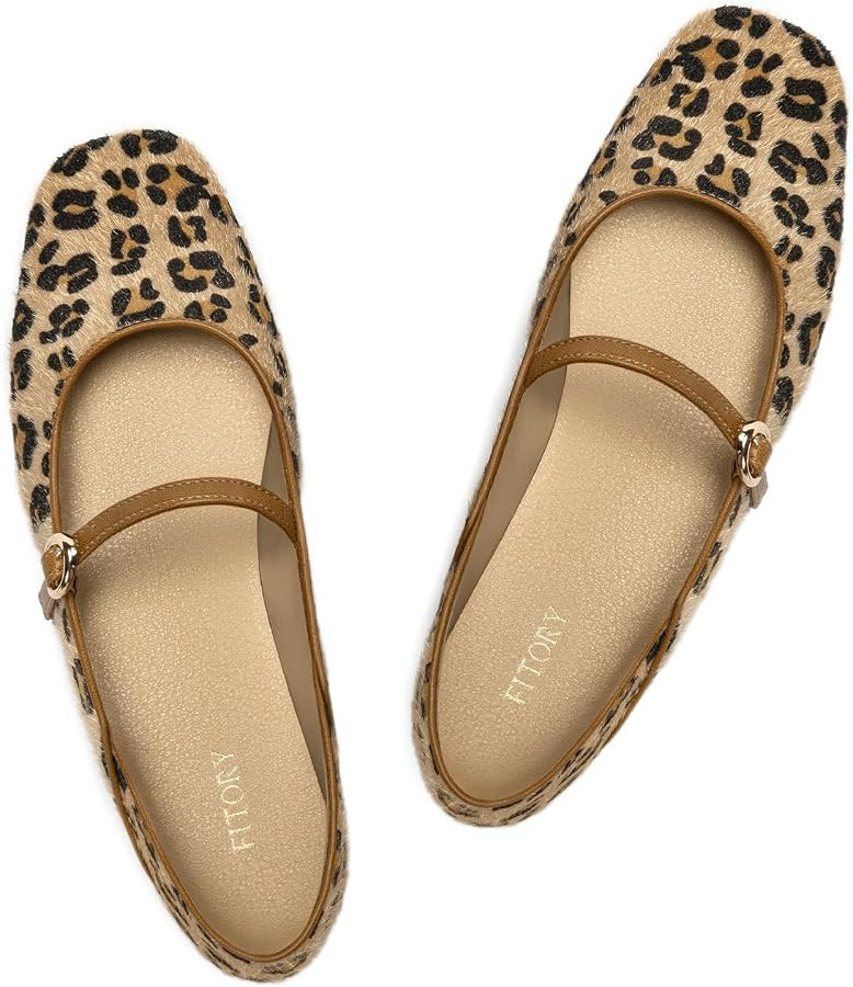 FITORY Mary Jane Shoes Women, Non Slip Work Ballet Flats Business Casual | Amazon (US)