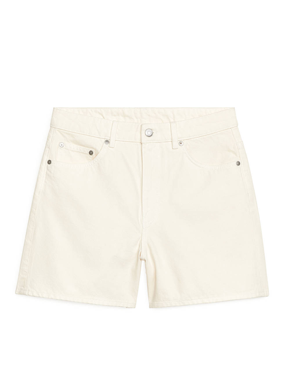 Denim-Shorts mit hoher Taille, ohne Stretch | ARKET (EU)
