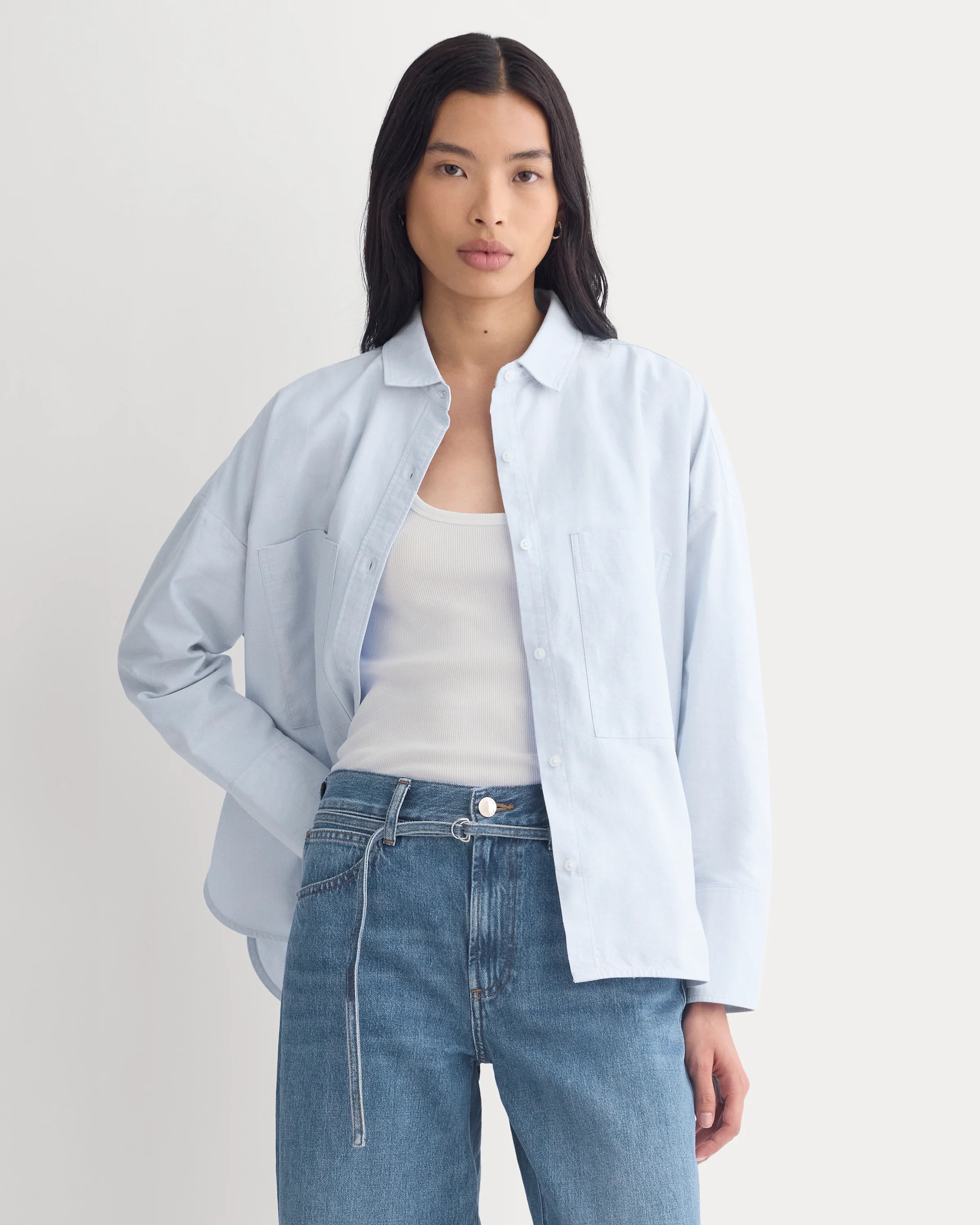 The Boxy Oxford | Light Blue | Everlane