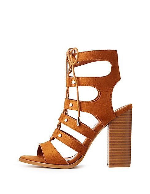 Lace-Up Gladiator Sandals | Charlotte Russe