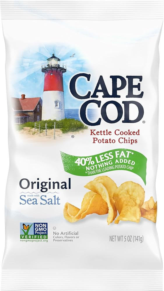 Cape Cod Potato Chips, Potato Chips Reduced Fat, 5 Ounce | Amazon (US)