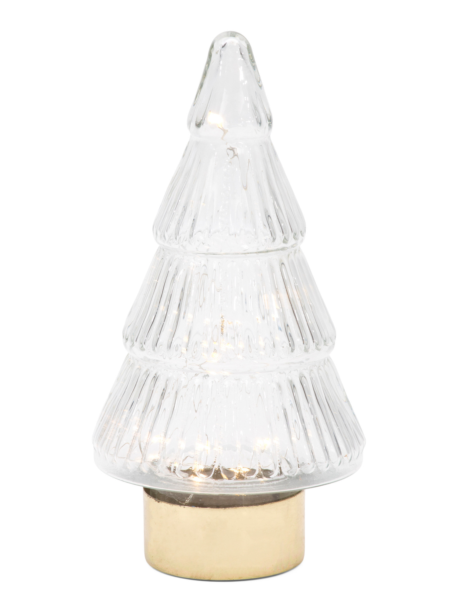 9in Lit Tree With Gold Tone Plated Bottom | TJ Maxx