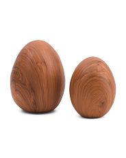 Resin Egg With Wooden Finish | Marshalls