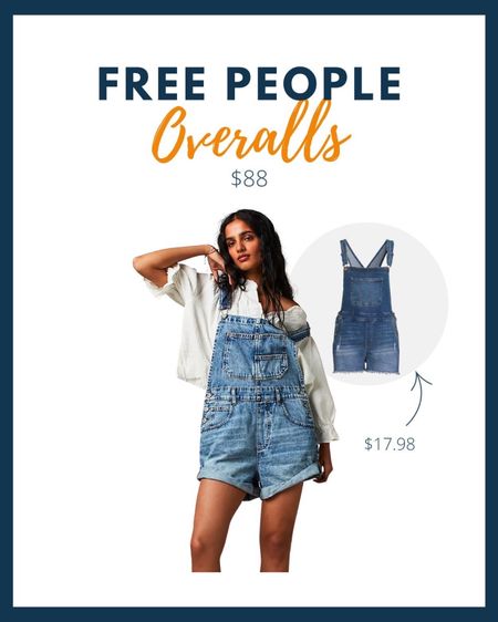 We’ve been looking for a dupe for these Free People overalls and these Walmart ones for under $18 are the closest yet! However, we still don’t think they top the fit and perfect relaxed style of our beloved Free People ones! Sometimes paying more for something you’ll wear so much is just worth it. 😏

#LTKstyletip #LTKSeasonal #LTKfit