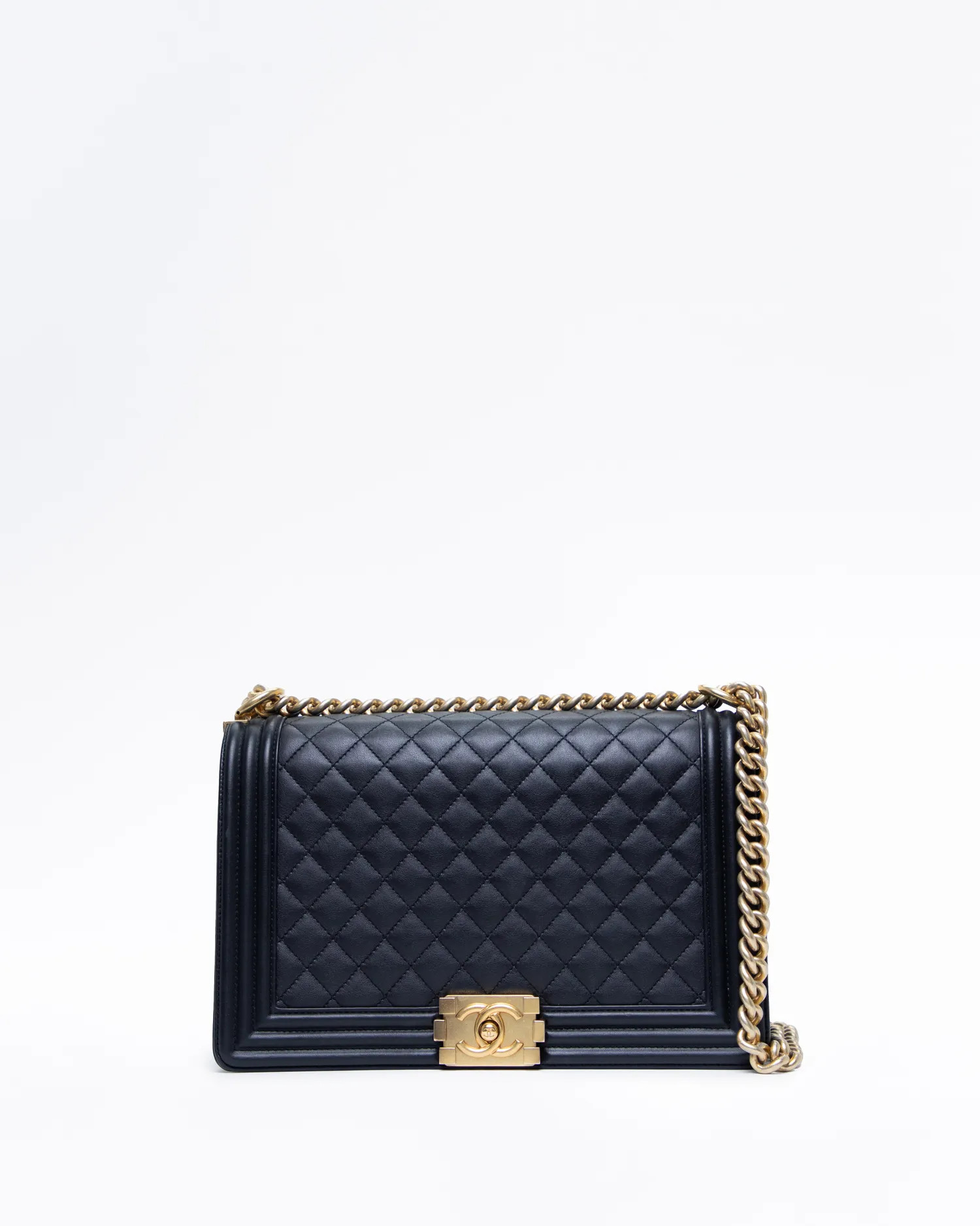 Quilted Large Boy Bag | Vivrelle