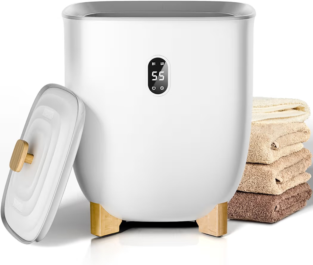 25L Towel Warmer,Large Towel Warmers for Bathroom,Hot Towel Warmers Bucket with 2 Heating Modes,A... | Amazon (US)