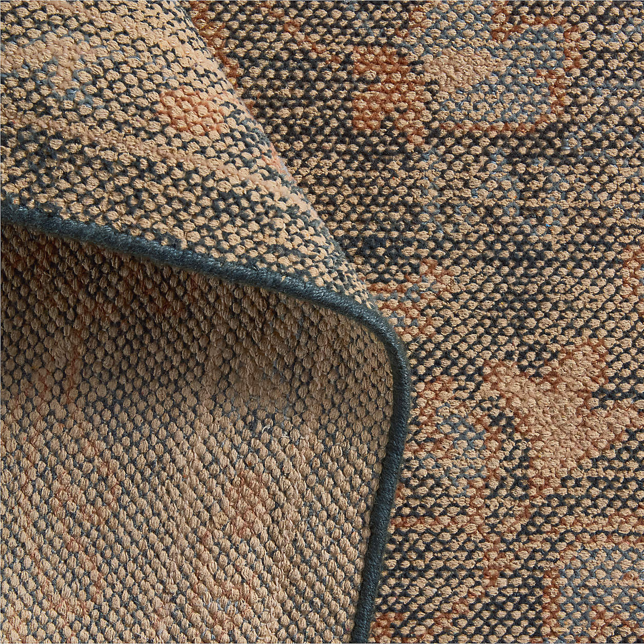 Tavira Performance Traditional Blue Handknotted Area Rug 9'x12' + Reviews | Crate & Barrel | Crate & Barrel