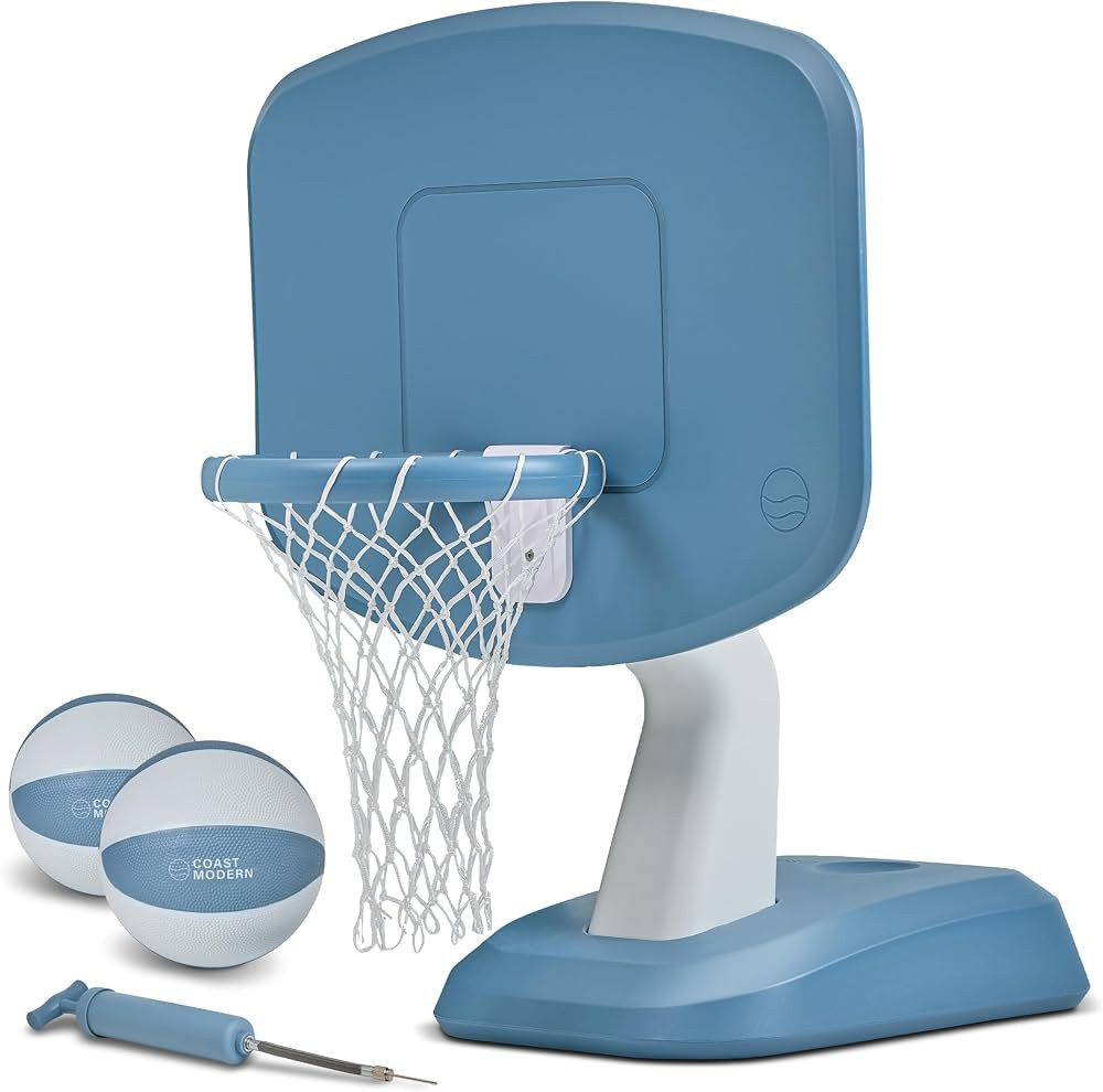 Coast Modern Poolside Basketball Hoop - Premium Outdoor Pool Basketball Hoop with 2 Water Basketb... | Amazon (US)