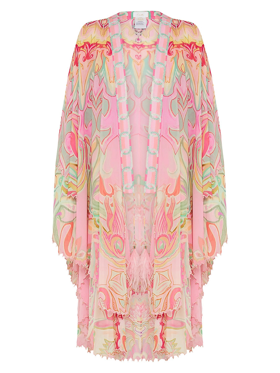 Women's Scalloped-Edge Layer Tea Jacket - Tea With Tuchinski | Saks Fifth Avenue