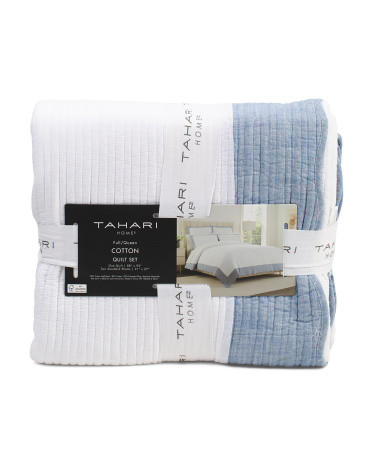 Cotton Scallop Edge Quilt Set | Marshalls