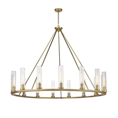 Z-Lite  Beau 15-Light Rubbed Brass Transitional Chandelier | Lowe's