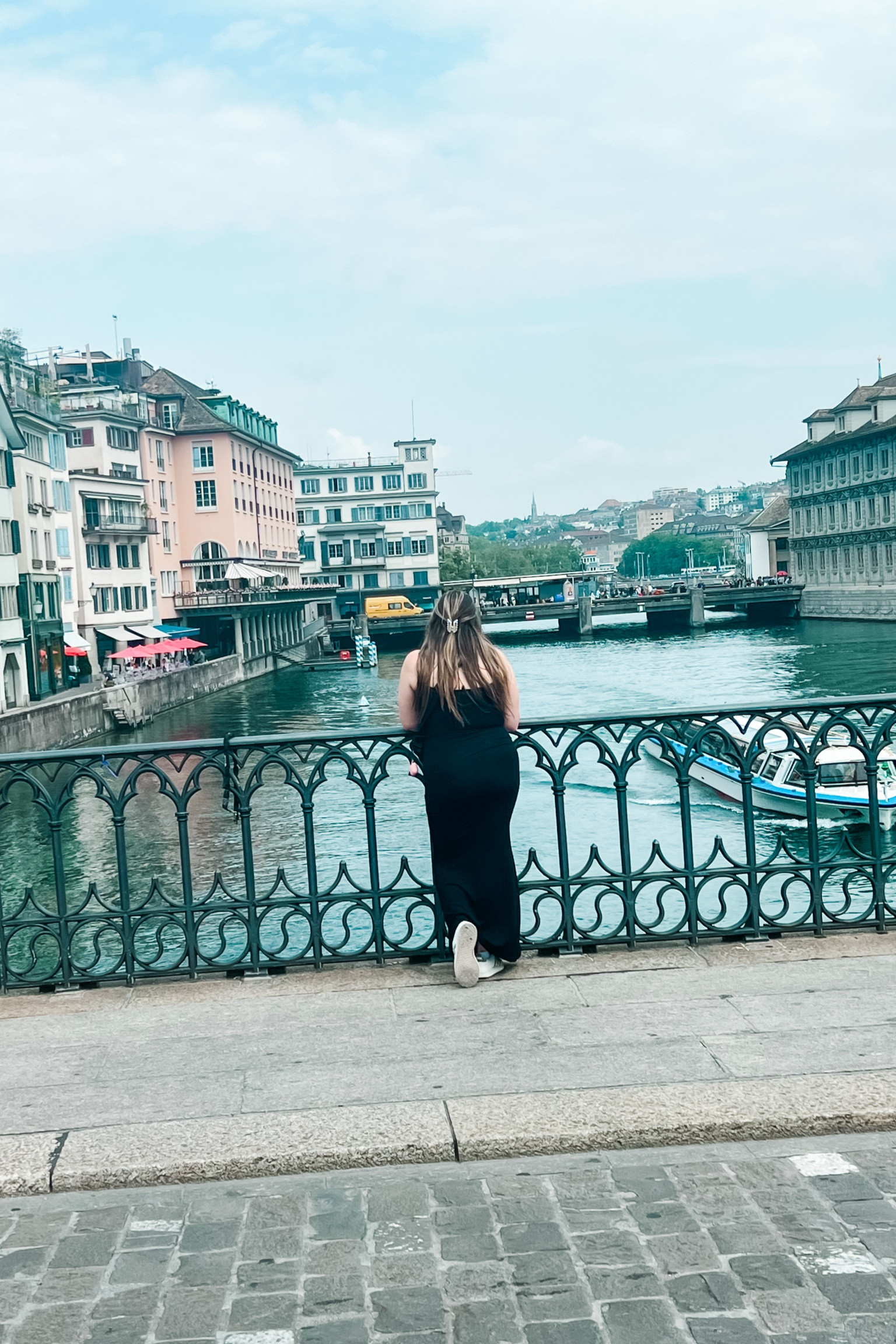 Exploring Zurich was a blast 

I changed into the skims ribbed maxi dress on the plane. This maxi is one of my favorite travel outfits just because it’s so comfortable and classic. 

Paired it with white sneakers, a belt bag, claw clip and I was ready to go explore. Also my midsize girlies will love I wore bike shorts underneath for additional comfort  

Travel outfit, European summer outfit, black dress, skims, black maxi dress, black maxi dress outfit, vacation outfit, midsize outfit

#LTKFind #LTKstyletip #LTKtravel