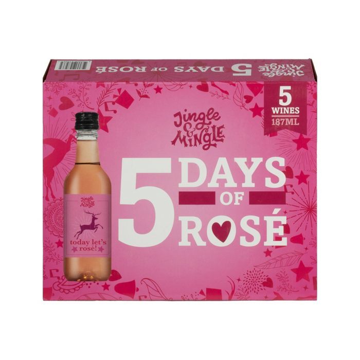 5 Days of Rose Wine Set - 5ct/187ml Bottles - Jingle & Mingle™ | Target