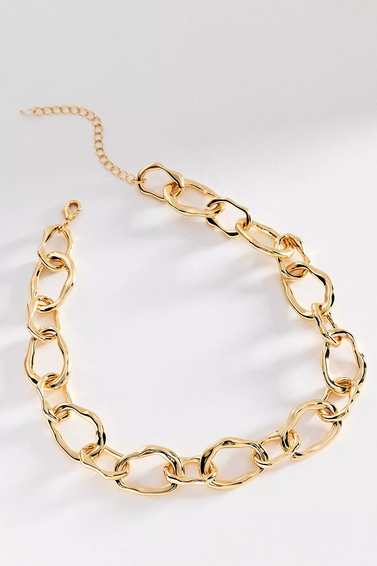 Chunky Hammered Chain Necklace | Anthropologie (US)