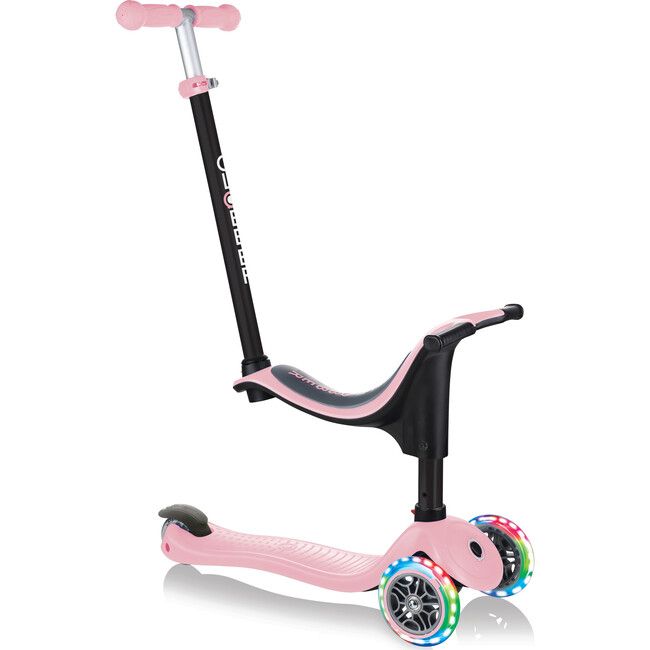 Go-Up Sporty Scooter with Lights, Pastel Pink | Maisonette