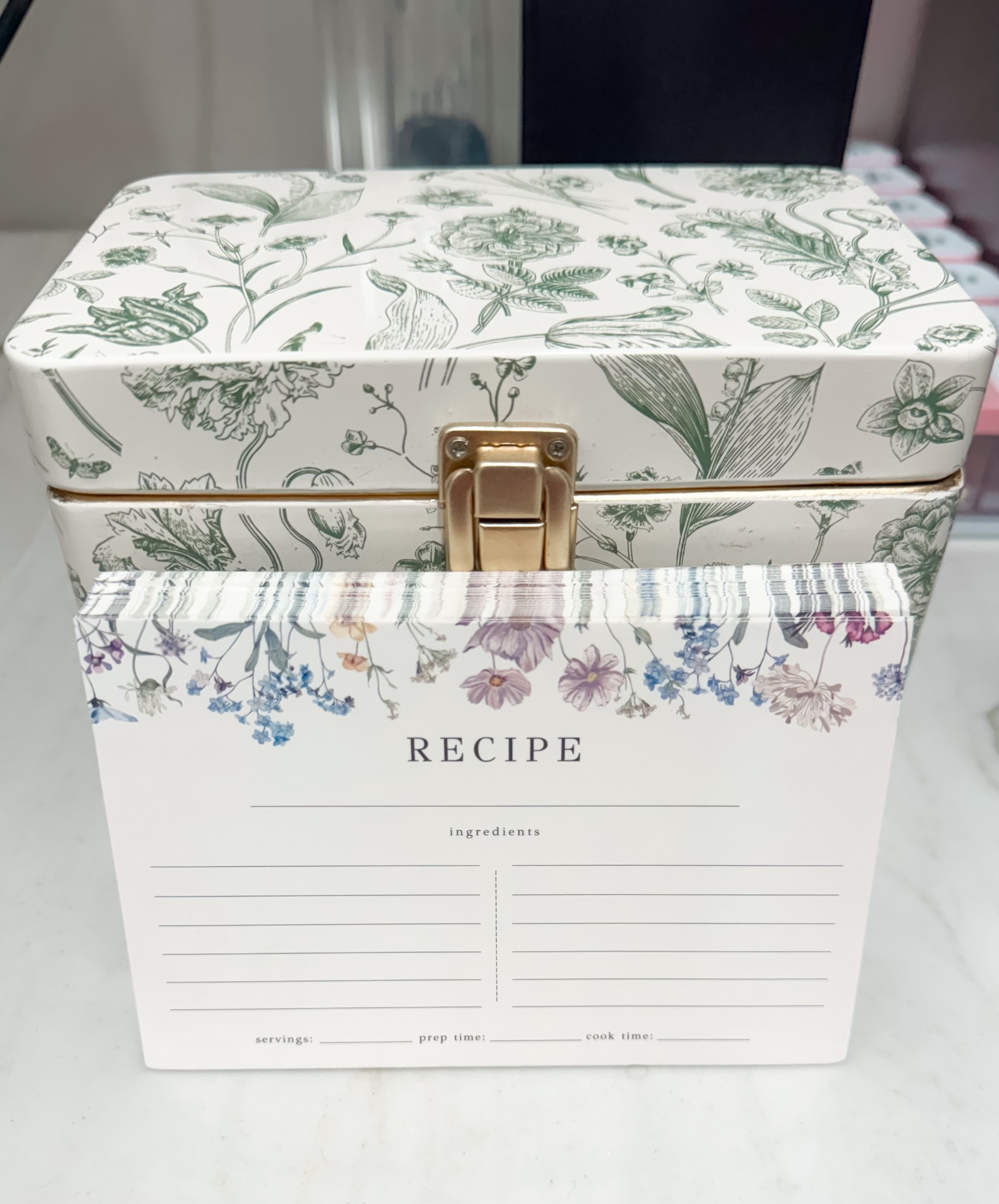 Obsessed with my new recipe box and cards! The perfect Spring addition to my kitchen space. 🌿

#LTKFamily #LTKSeasonal #LTKHome