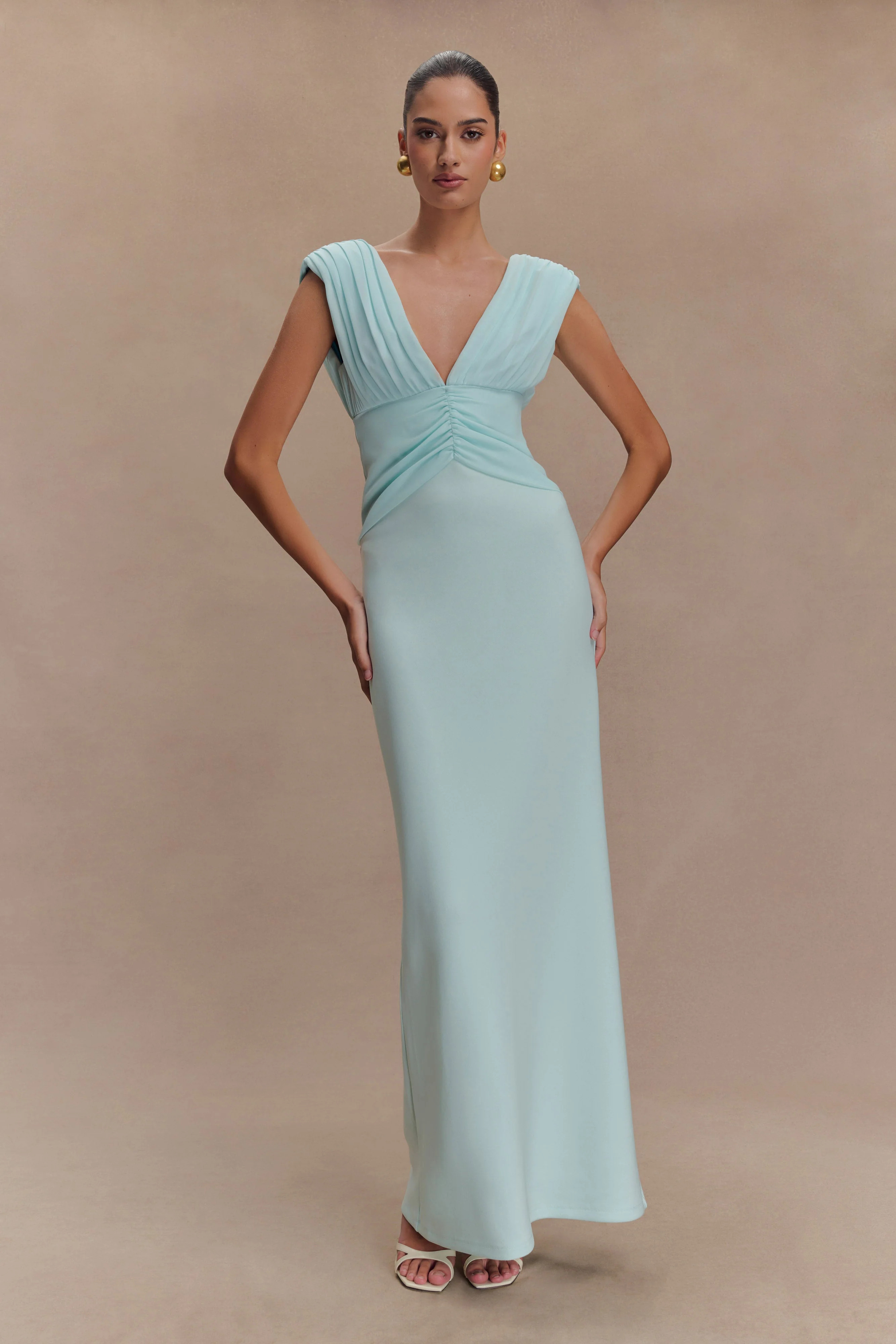 Maxi Dress - Ice Blue | MESHKI US