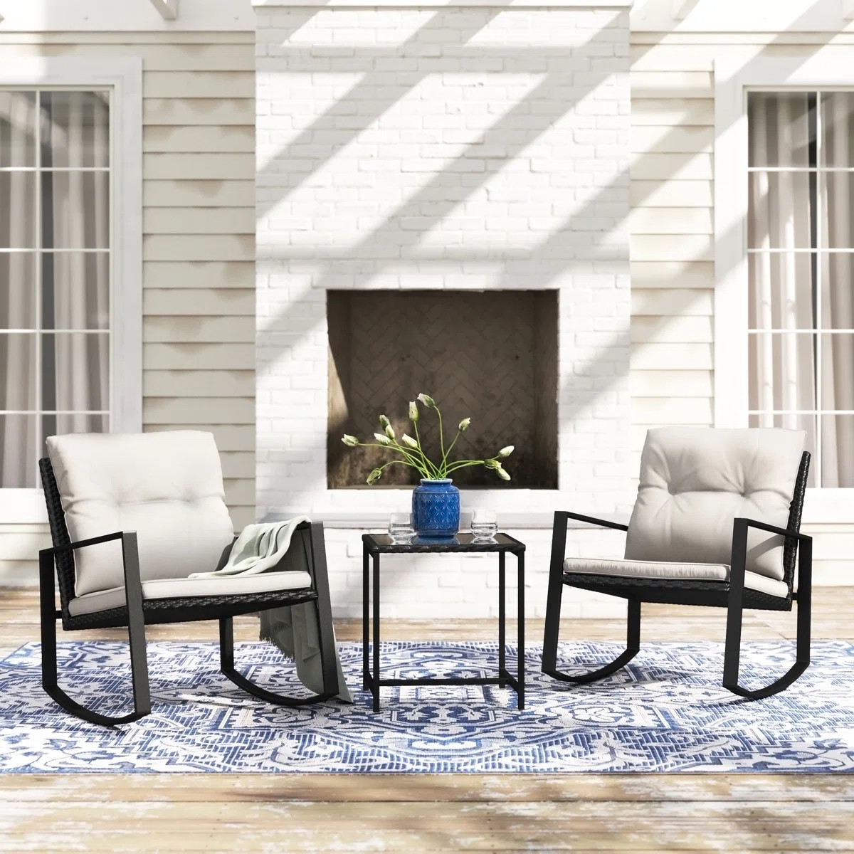 Moana 2 - Person Patio Conversation Set with Cushions | Wayfair North America