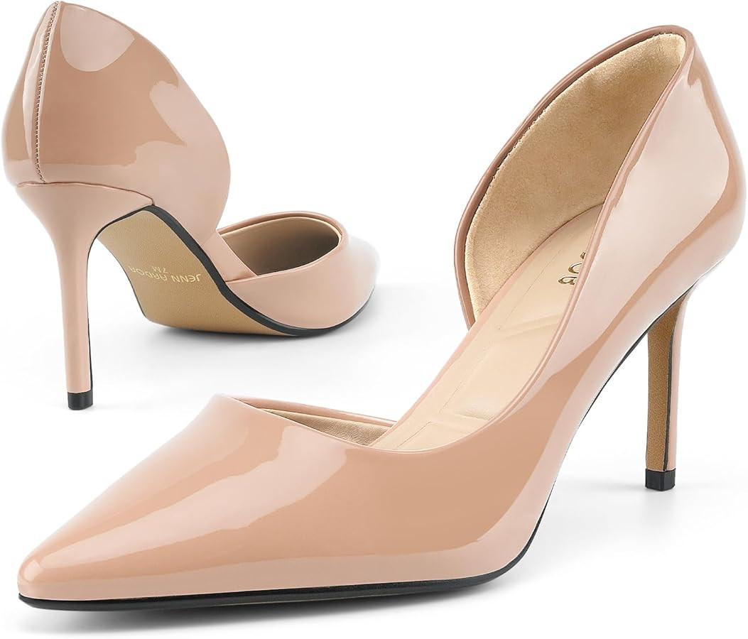 JENN ARDOR Women's Pumps High Heels Pointed Closed Toe Stiletto D'Orsay 3 in Comfortable Soft Wed... | Amazon (US)