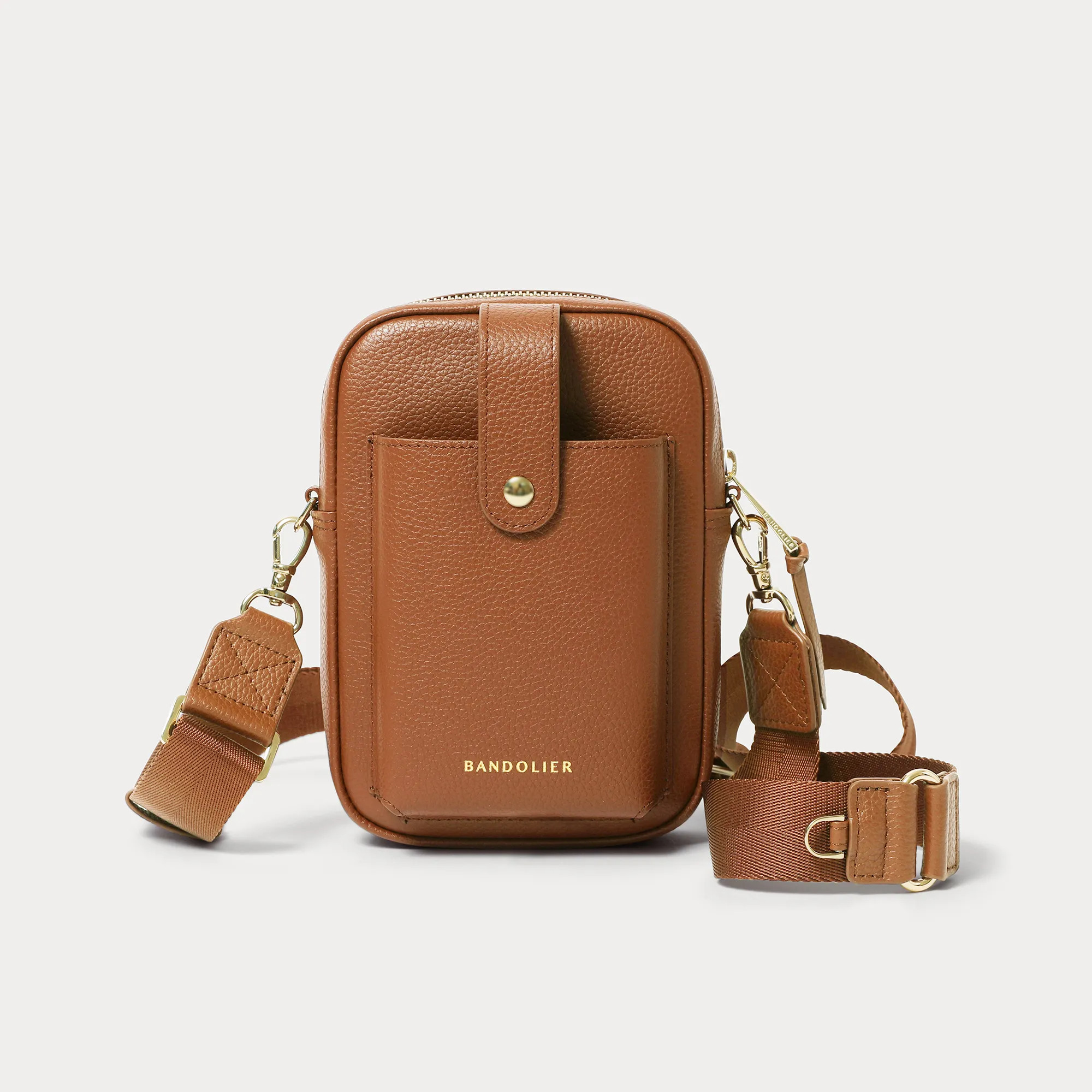 Dillon Bag - Saddle Brown/Gold | Bandolier