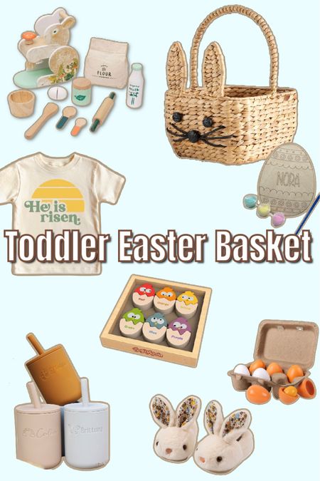 Toddler Easter Basket | Easter Gifts | Easter Basket Ideas | Christian Easter Basket | Kids Easter Toys | Baby Easter | Neutral Easter Basket 

#LTKkids #LTKbaby #LTKGiftGuide