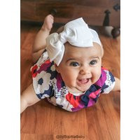 Baby Headband Headwrap, White Big Bow Headband, White Baby Headband, Newborn Headband, Baby Hairband, Toddler Bow Headband, 1105 | Etsy (US)
