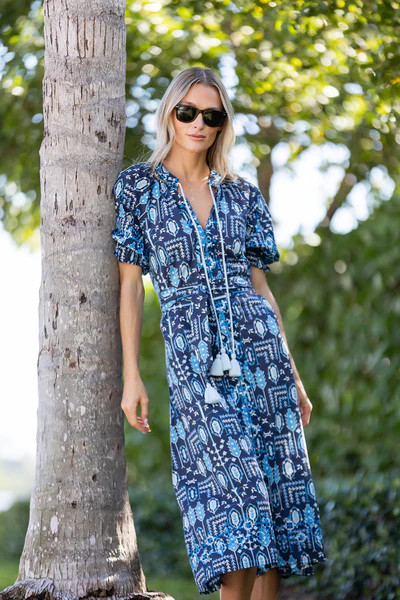 Zoe Coatue - Peacoat Loon Patchwork | Julia Amory