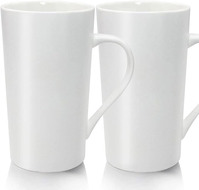 YINUOWEI 20oz Porcelain Coffee Mugs Set Large Ceramic Handled Milk Mug Drinking Cups for Tea, Cof... | Amazon (US)