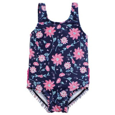 Hudson Baby Girls Toddler Swimsuit, Botanical, 2T | Target