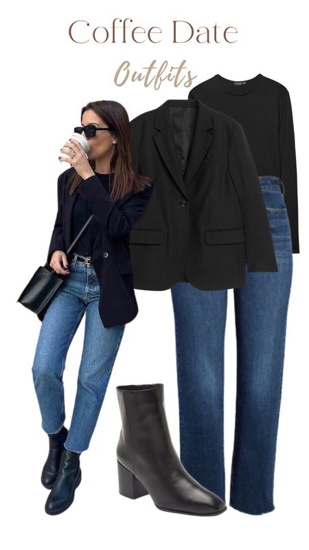 Black blazer, black top, jeans, spring outfit, spring fashion 

#LTKfindsunder50 #LTKstyletip #LTKworkwear