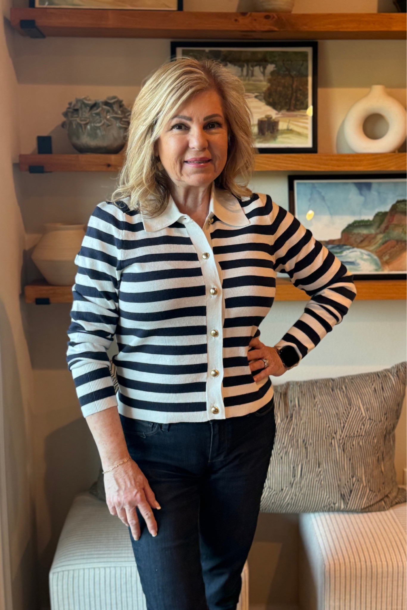 Loving this cozy cardigan sweater from Walmart! I can easily pair it with my favorite pairs of jeans. 

#LTKFindsUnder100 #LTKOver40 #LTKFindsUnder50