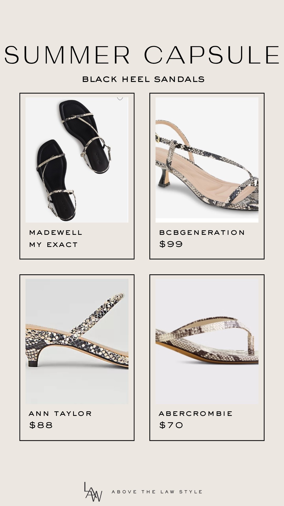 Summer Capsule: Black Heeled Sandals

#LTKStyleTip #LTKSummerEdit #LTKShoeCrush