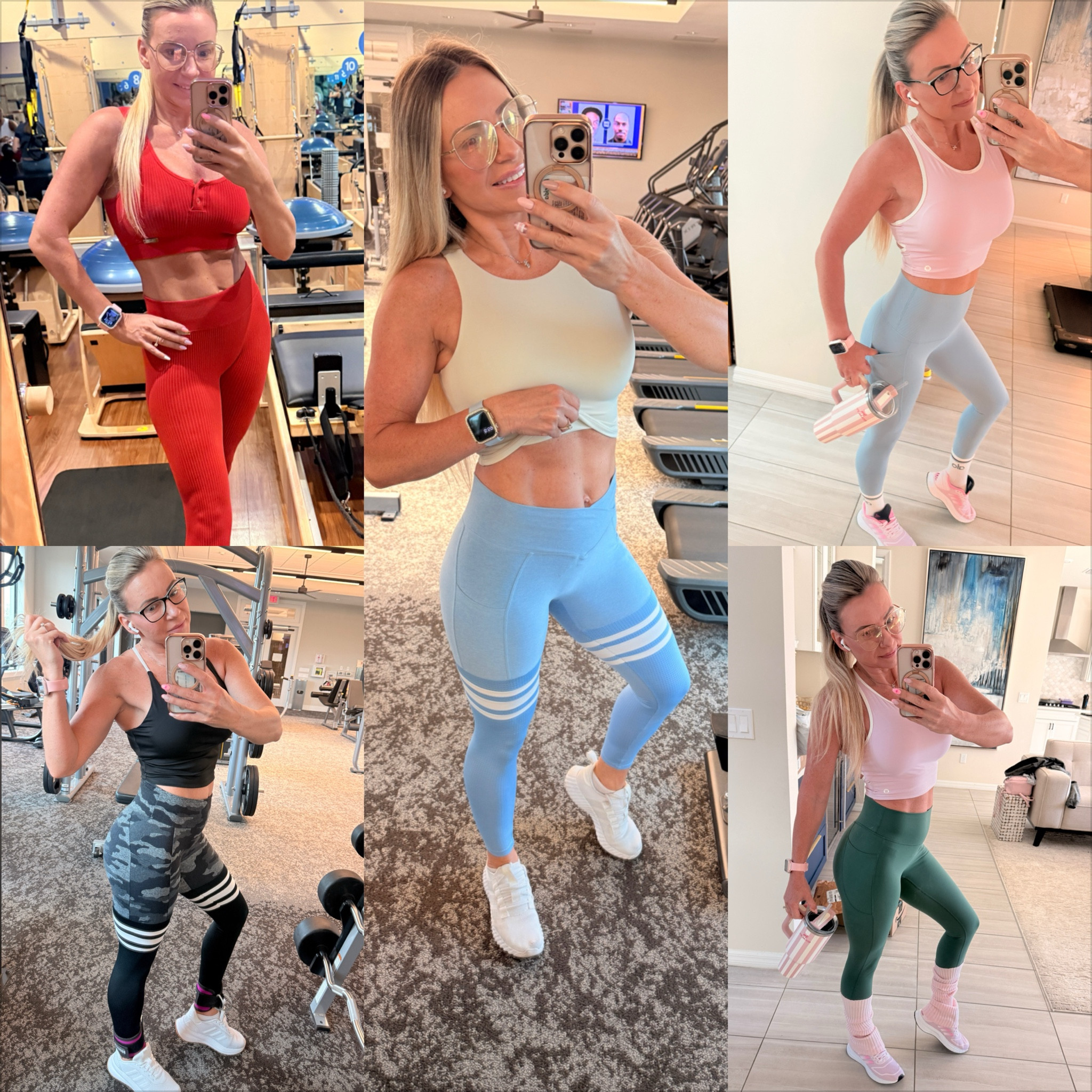A week of gym outfits. Activewear mix and match. 

#LTKfitnessgoals #LTKmorningroutine #LTKActive
