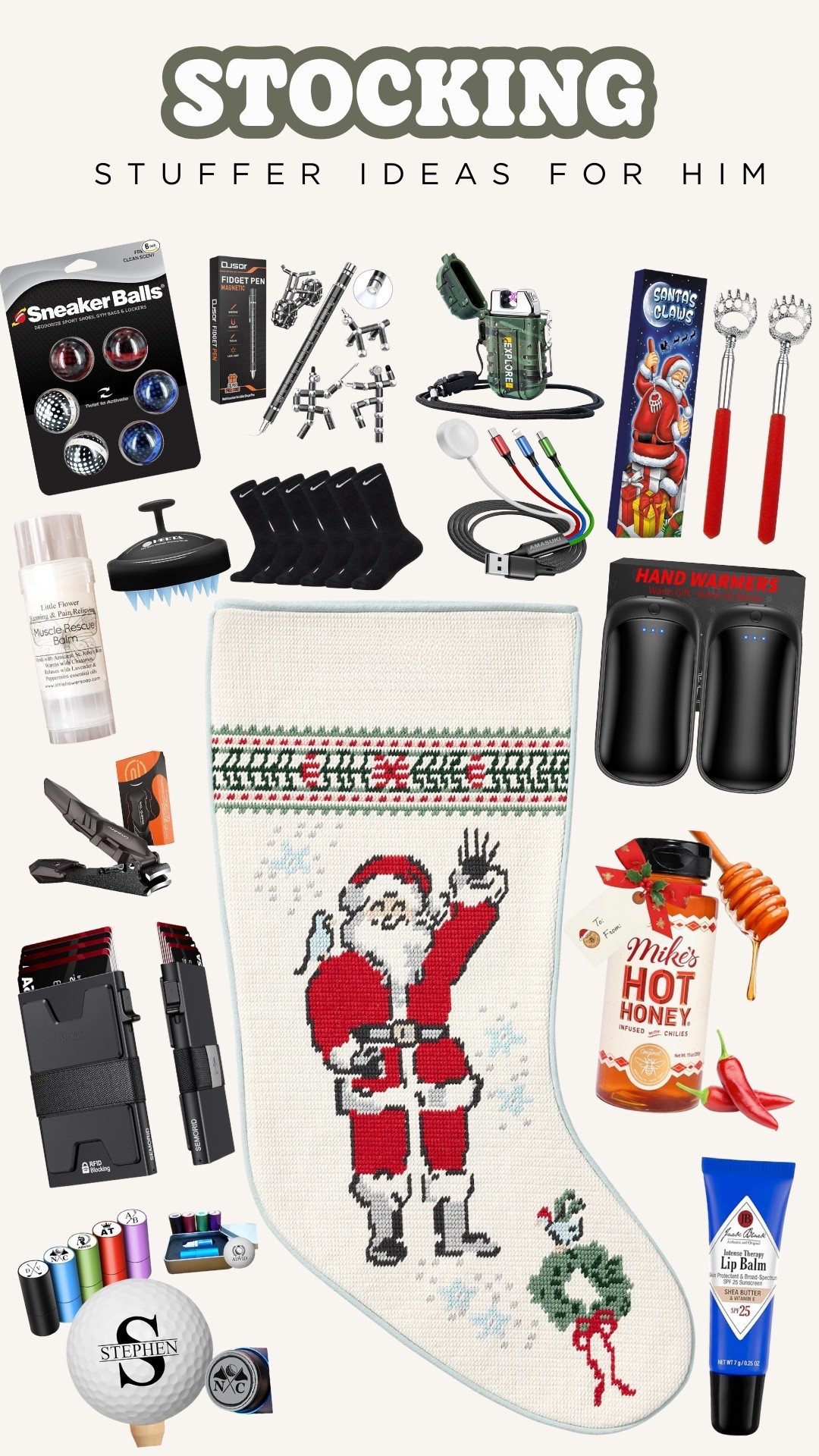 Stocking stuffer gift ideas for him! 

#LTKFindsUnder100 #LTKGiftGuide #LTKHoliday