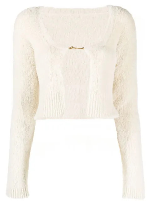 Jacquemus logo-fastening Cropped Cardigan - Farfetch | Farfetch Global